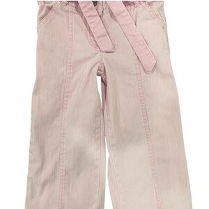 3 for $12 Palomino Pink Kids Wide-Leg Pants with Matching Belt